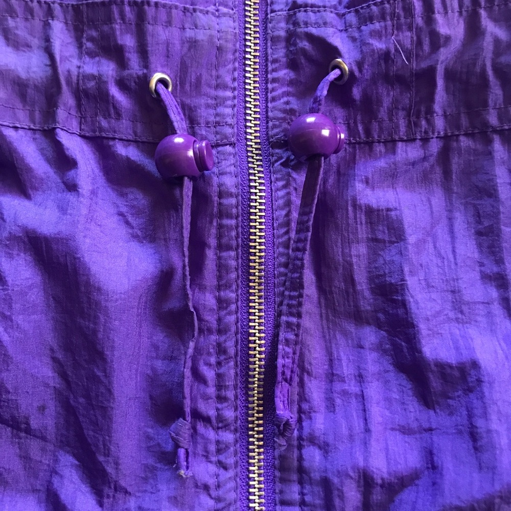 VTG Edelweiss Large Purple Drawstring Puff Jacket - Picture 11 of 11